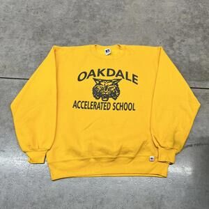 vintage oakdale accelerated russell athletics collegiate made in usa crewneck
